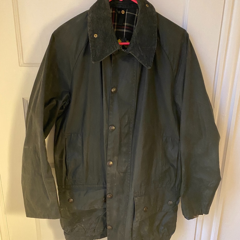 Barbour Beaufort Jacket blue/grey, size 40